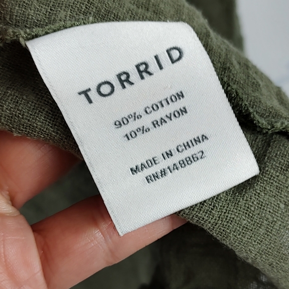 Torrid 3 Green Light Weight Jacket - Picture 7 of 12